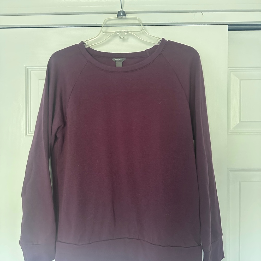Eddie Bauer Purple Crewneck Sweatshirt